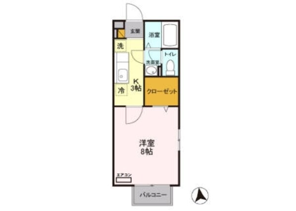 クレセールの物件間取画像